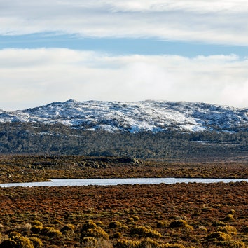 The view across the plateau from Thousand Lakes Lodge
